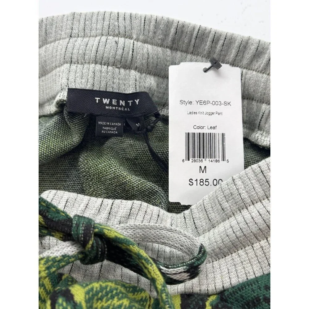 Twenty Montreal Women's Long Sleeve Hoodie & Joggers Hyper Reality Leaf Size M